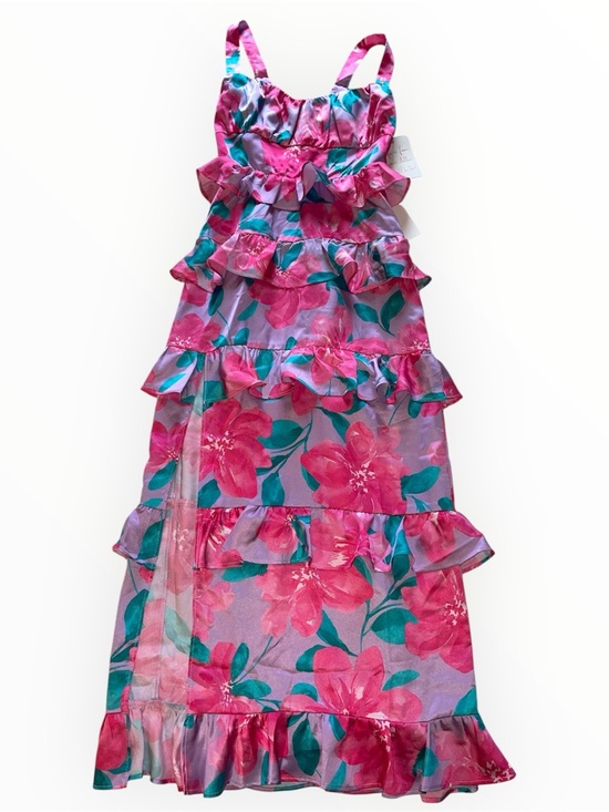 Show Me Your MuMu Monique Floral Tiered Ruffle Midi Dress - Picture 3 of 9
